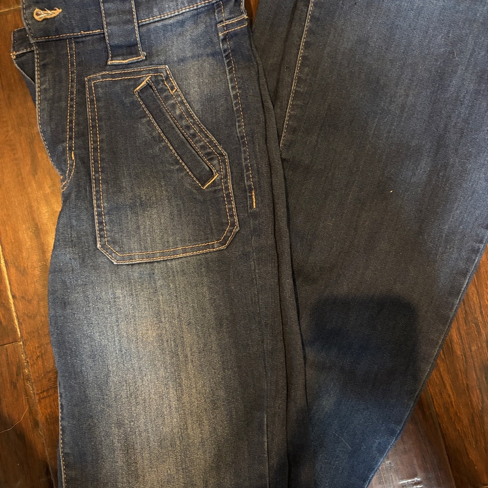 Dark Blue Denim flare Jeans